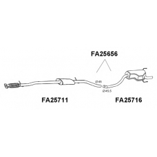 FA25656 VENEPORTE Глушитель выхлопных газов конечный