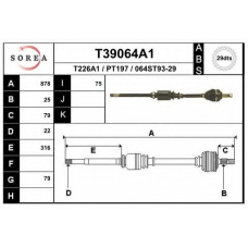 T39064A1 EAI Приводной вал