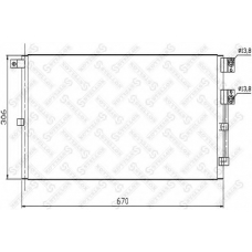 10-45625-SX STELLOX Конденсатор, кондиционер