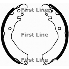 FBS576 FIRST LINE Комплект тормозных колодок