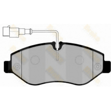 PA1763 BRAKE ENGINEERING Комплект тормозных колодок, дисковый тормоз