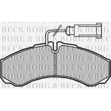 BBP2190 BORG & BECK Комплект тормозных колодок, дисковый тормоз