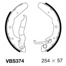 VBS374 MOTAQUIP Комплект тормозных колодок