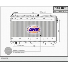 107.026 AHE Радиатор, охлаждение двигателя