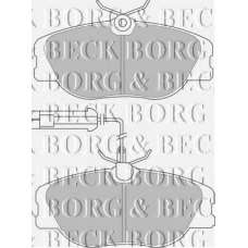 BBP1567 BORG & BECK Комплект тормозных колодок, дисковый тормоз