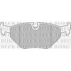 BBP1483 BORG & BECK Комплект тормозных колодок, дисковый тормоз