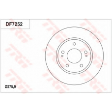 DF7252 TRW Тормозной диск