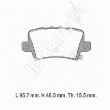 IBR-1493 IPS Parts Комплект тормозных колодок, дисковый тормоз