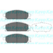 KBP-6515 KAVO PARTS Комплект тормозных колодок, дисковый тормоз