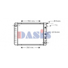 220610N AKS DASIS Радиатор, охлаждение двигателя