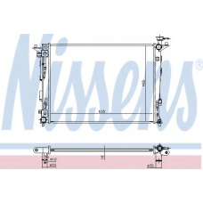 675018 NISSENS Радиатор, охлаждение двигателя
