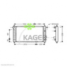 31-2669 KAGER Радиатор, охлаждение двигателя