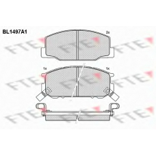 BL1497A1 FTE Комплект тормозных колодок, дисковый тормоз