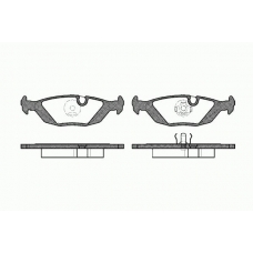 0155 00 KAWE Комплект тормозных колодок, дисковый тормоз