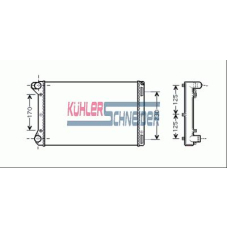 1700811 KUHLER SCHNEIDER Радиатор, охлаждение двигател