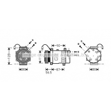 PEK036 Prasco Компрессор, кондиционер