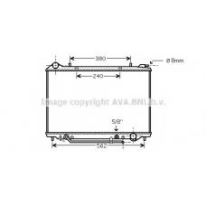 OL2405 AVA Радиатор, охлаждение двигателя