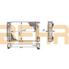 2108214 BEHR Radiator