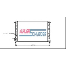 0910401 KUHLER SCHNEIDER Радиатор, охлаждение двигател