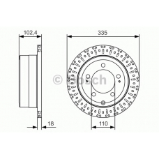 0 986 479 A61 BOSCH Тормозной диск