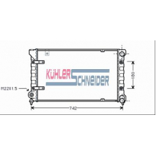 2300011 KUHLER SCHNEIDER Радиатор, охлаждение двигател