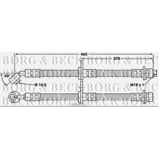 BBH6782 BORG & BECK Тормозной шланг