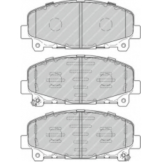 FDB4270 FERODO Комплект тормозных колодок, дисковый тормоз
