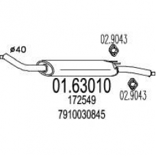 01.63010 MTS Глушитель выхлопных газов конечный