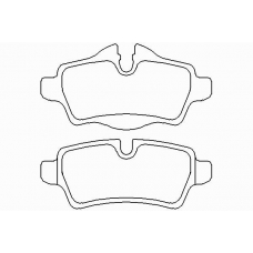 P 06 052 BREMBO Комплект тормозных колодок, дисковый тормоз