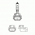 12060C1 PHILIPS Лампа накаливания, противотуманная фара; Лампа нак