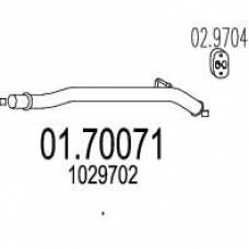 01.70071 MTS Труба выхлопного газа
