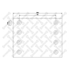 85-01080-SX STELLOX Комплект тормозных башмаков, барабанные тормоза