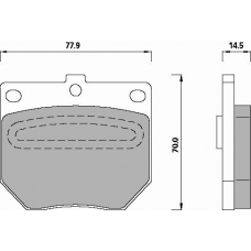 441381 ROULUNDS Disc-brake pad, front