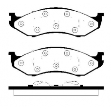 1501229310 S.b.s. Комплект тормозных колодок, дисковый тормоз