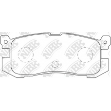 PN5195 NiBK Комплект тормозных колодок, дисковый тормоз