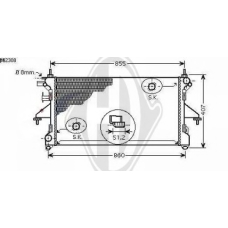 8348402 DIEDERICHS Радиатор, охлаждение двигателя