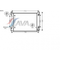 AI2231 AVA Радиатор, охлаждение двигателя