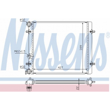 641011 NISSENS Радиатор, охлаждение двигателя