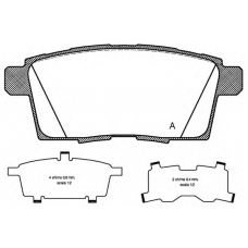 BPA1268.00 OPEN PARTS Комплект тормозных колодок, дисковый тормоз