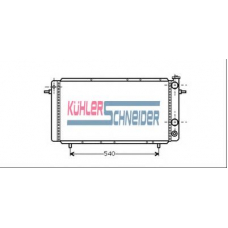 0903501 KUHLER SCHNEIDER Радиатор, охлаждение двигател