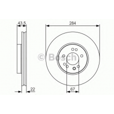 0 986 479 S15 BOSCH Тормозной диск