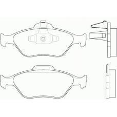 P 24 055 BREMBO Комплект тормозных колодок, дисковый тормоз