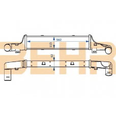 2108986 BEHR Intercooler