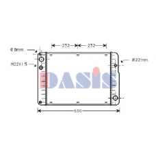 170120N AKS DASIS Радиатор, охлаждение двигателя