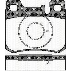 8110 23006 TRISCAN Комплект тормозных колодок, дисковый тормоз