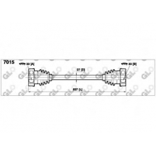 7015 GLO Приводной вал