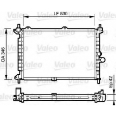 734242 VALEO Радиатор, охлаждение двигателя