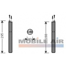 0300D298 VAN WEZEL Осушитель, кондиционер