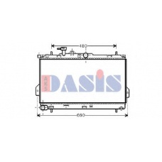 560001N AKS DASIS Радиатор, охлаждение двигателя
