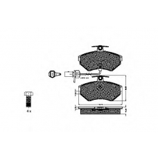 32712 SPIDAN Комплект тормозных колодок, дисковый тормоз